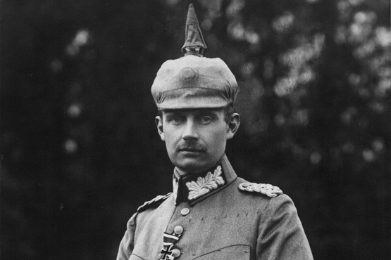 Schwarzweiß Foto: Großherzog Friedrich Franz IV in Uniform (1914)