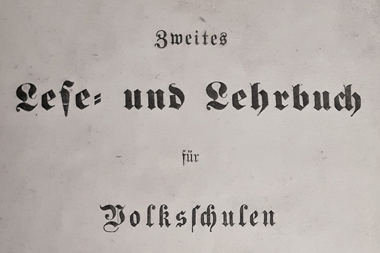 Erstes Lese- und Lehrbuch für Volksschulen in Mecklenburg, Schwerin, Bärensprung 1874