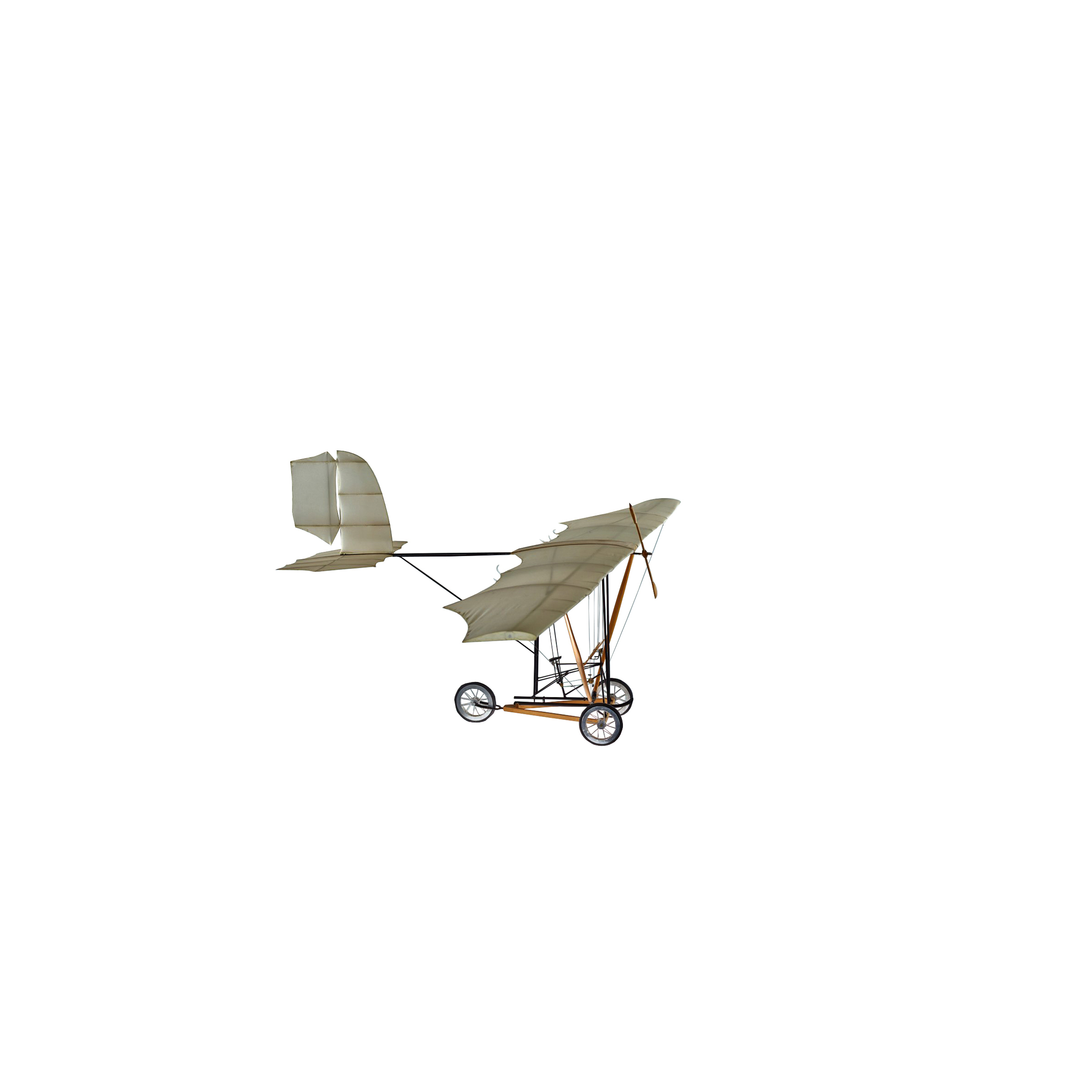 Model of humanpowered MD 2 aircraft by Hans Seehase
