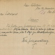 Handschriftliche Bitte auf kariertem Papier: "Wir bitte um Gestellung von 10 - 12 Soldaten für landwirtschaftliche Arbeiten. Sein Sie aber so liebenswürdig uns vorher einen oder 2 Tage zu benachrichtigen, ehe sie kommen."