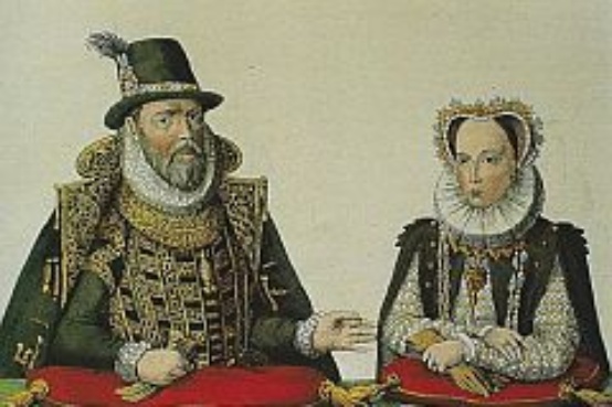 Infoboxbild Reformation in Mecklenburg: Herzog Ulrich von Mecklenburg-Güstrow mit seiner ersten Gemahlin Anna von Brandenburg