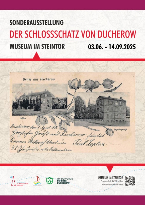 Plakat zur Ausstellung der Schlossschatz von Ducherow © Quelle: Museum im Steintor Plakat zur Ausstellung der Schlossschatz von Ducherow