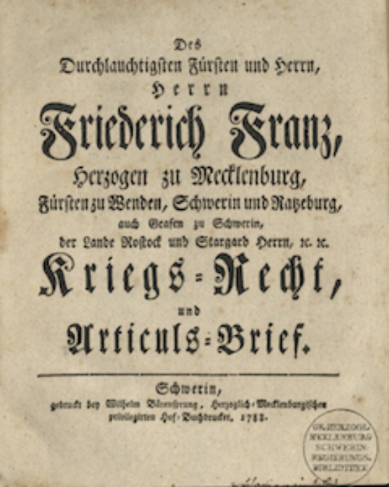 Deckblatt mit Titel und Urheber in Fraktur-Schrift
