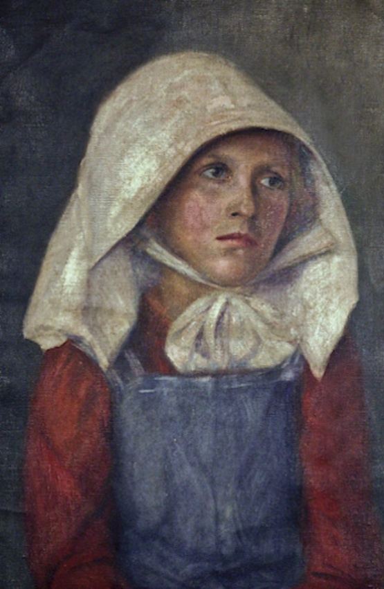 Gemälde einer jungen Hiddenseerin