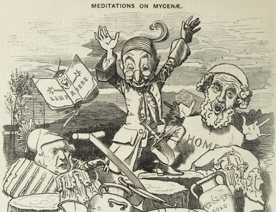 Schliemann-Satire: Meditionen über Mykene (Punch 1876)