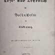 Erstes Lese- und Lehrbuch für Volksschulen in Mecklenburg, Schwerin, Bärensprung 1874