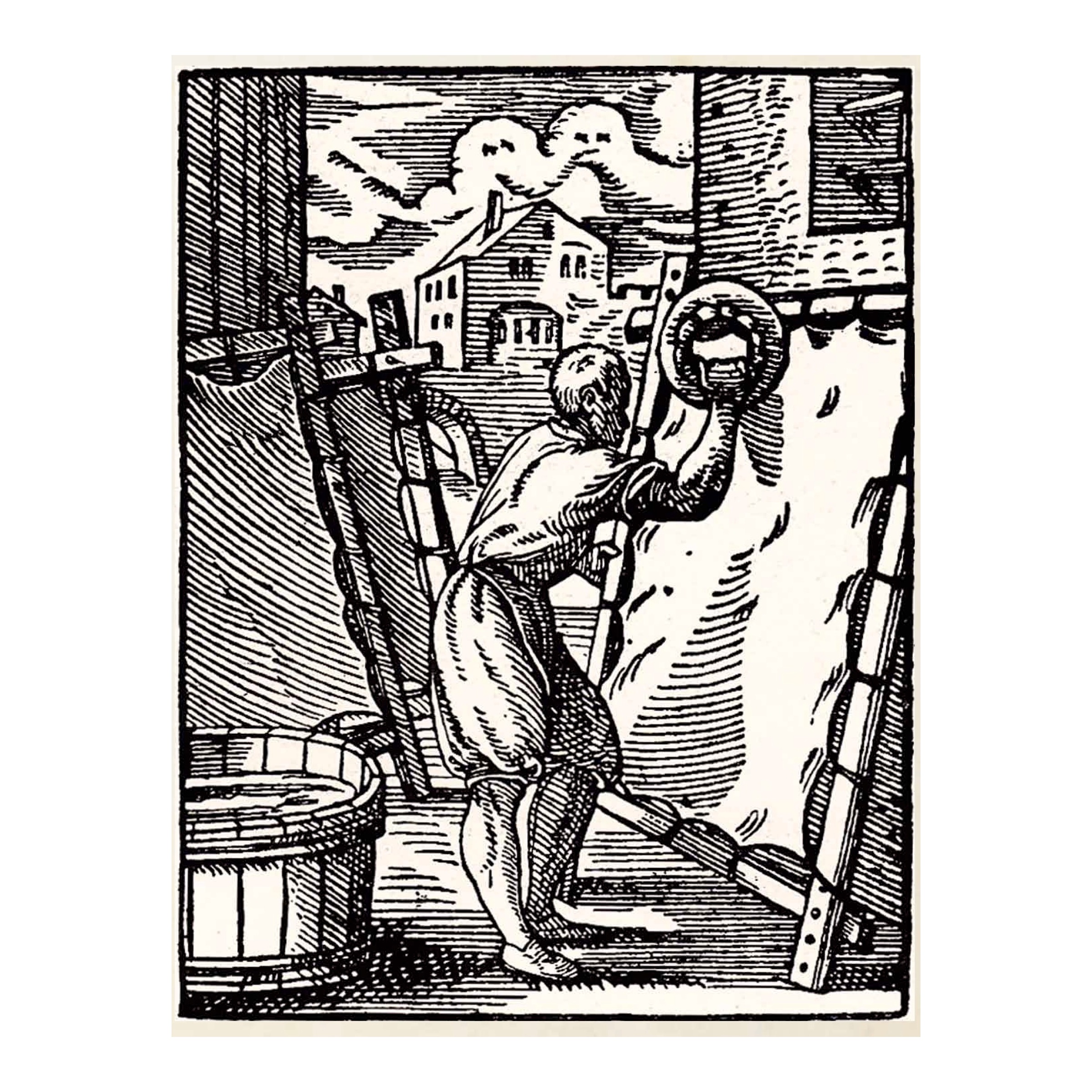 Der Permennter Herstellung von Pergament