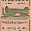 Werbeanzeige der Rostocker Firma Dolberg aus dem Jahr 1913 im Handbuch des Grundbesitzes im Deutschen Reich