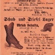 Werbeanzeige der Schweriner Firma Schwartz aus dem Jahr 1884