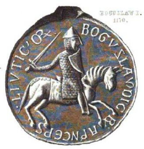 Bogislaw-I-1170, Nachzeichnung F.A. Vossberg 1854