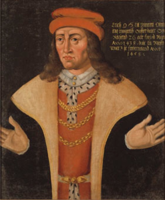 Erik I, 1382-1459, hertig av Pommern konung av Danmark Norge och Sverige - Nationalmuseum - 15058