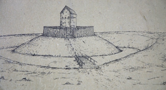 Großenhof Motte um 1220 Bild