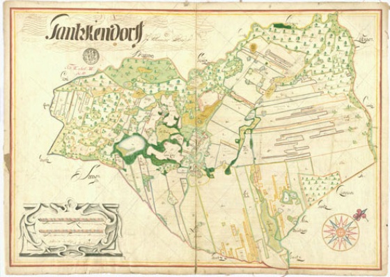 Ganschendorf bei Demmin, Schwedische Matrikelkarte 1698