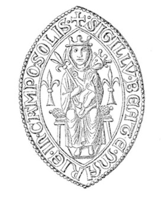 Siegel des Zisterzienserinnenklosters Sonnenkamp (Neukloster) 1231 Siegel des Zisterzienserinnenklosters Sonnenkamp (Neukloster) 1231