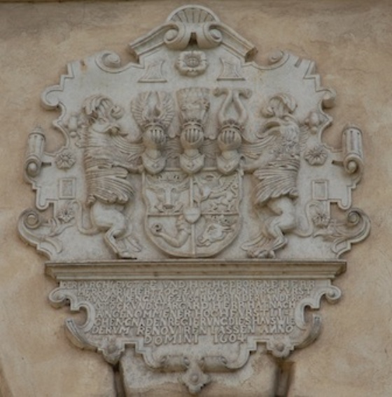 Herzogliches Wappen am Schloss Güstrow um 1590, Foto: W. Karge