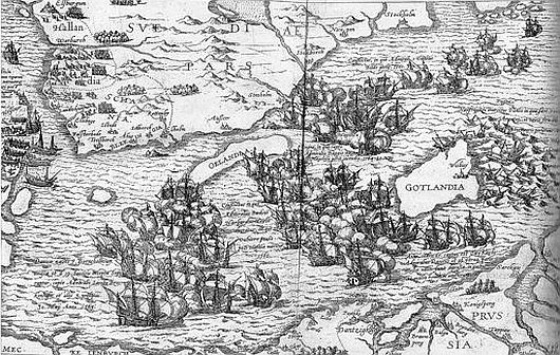 Seeschlacht auf der Ostsee während des siebenjährigen Nordischen Krieges 1566 Seeschlacht auf der Ostsee während des siebenjährigen Nordischen Krieges 1566