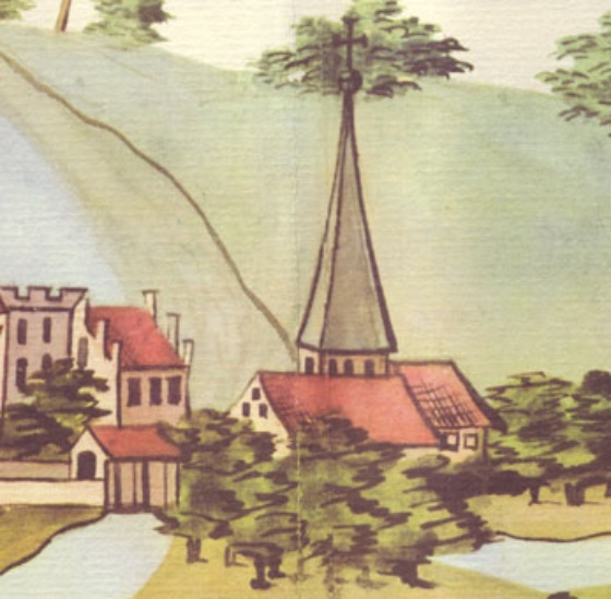 Marienkirche aus der Demminer Stadtansicht um 1610