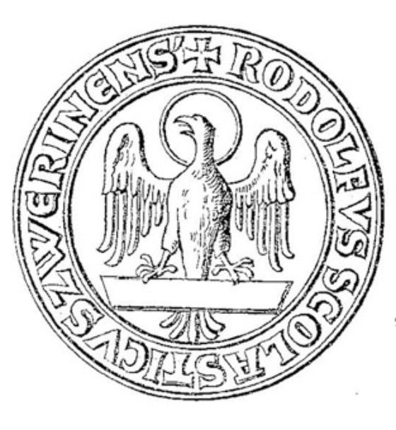 Siegel des Lehrers am Schweriner Domkapitel - Dom Scholasticus Schwerin 1250 Siegel des Lehrers am Schweriner Domkapitel - Dom Scholasticus Schwerin 1250