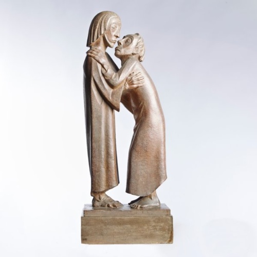 Ernst Barlach: Das Wiedersehen (Christus und Thomas)