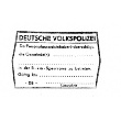 Stempel Volkspolizei Grenzsperrzone Abdruck