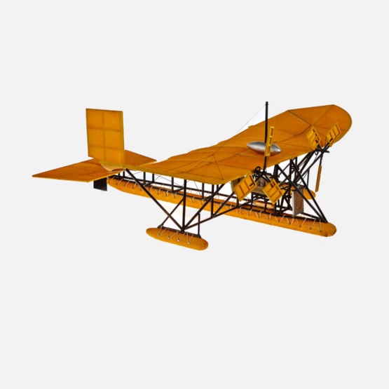 Modell des ersten deutschen Wasserflugzeugs