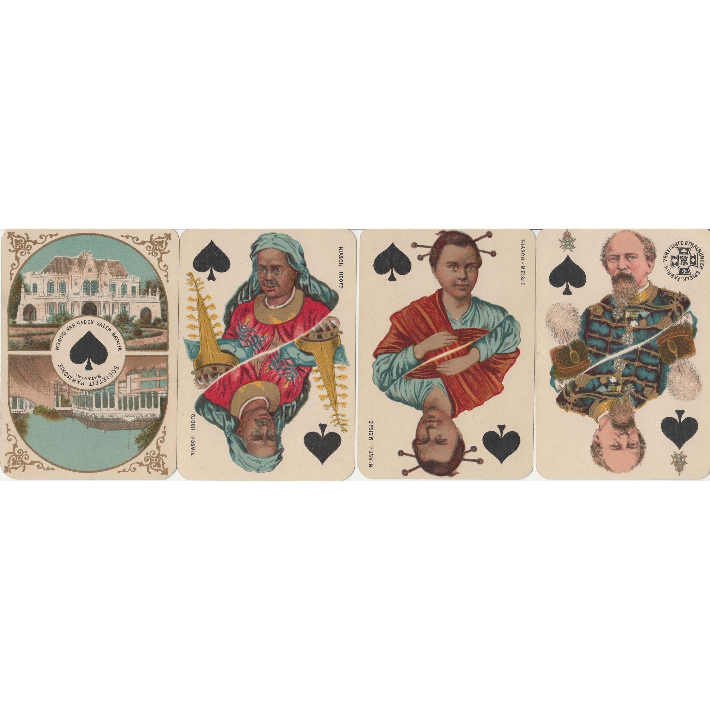 Java playing cards indigenous inhabitants of the island Nias