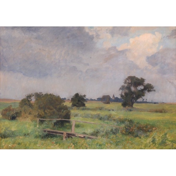 Franz Bunke: meadow landscape